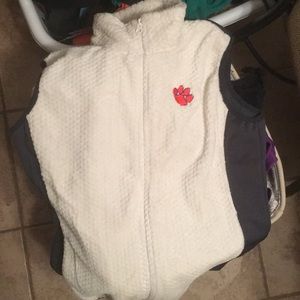 Clemson fleece vest